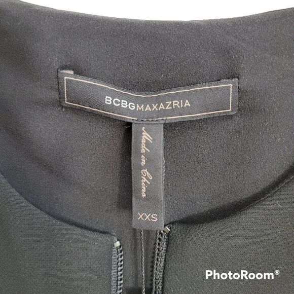 BCBGMaxAzria Abrielle Zip-Front Peplum Top SIZE XXS - Picture 9 of 14